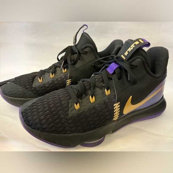 Nike Other - Nike LeBron James Witness 5 Basketball Shoe Black Purple Gold Lakers Mens SZ 13